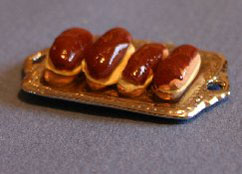 Dollhouse Miniature Eclairs Filled